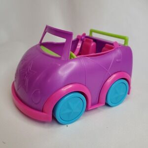 Vintage Polly Pocket Pink Purple Convertible Car